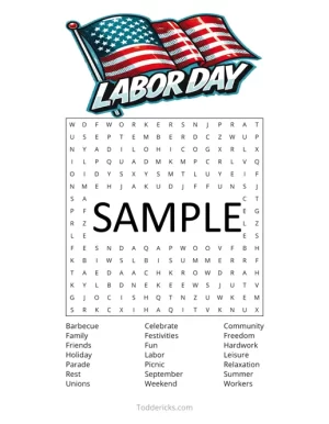 Labor Day Word Search